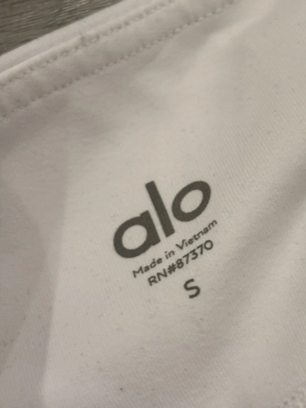 ALO Yoga High Waisted Moto Leggings Pants White Active Stretch Womens S NWOT